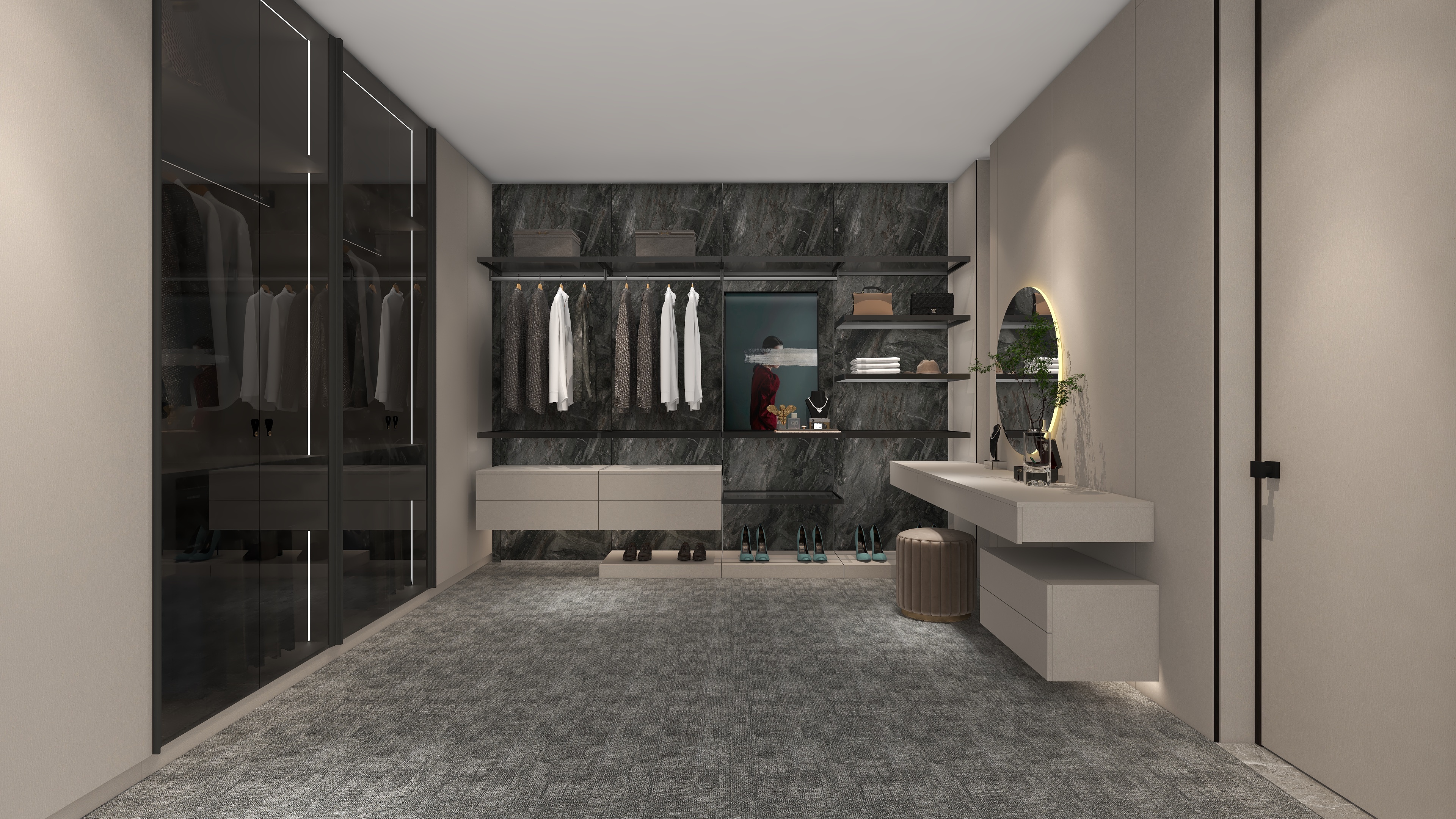 現代風格博洛系列·衣帽間 現代風格博洛系列·衣帽間