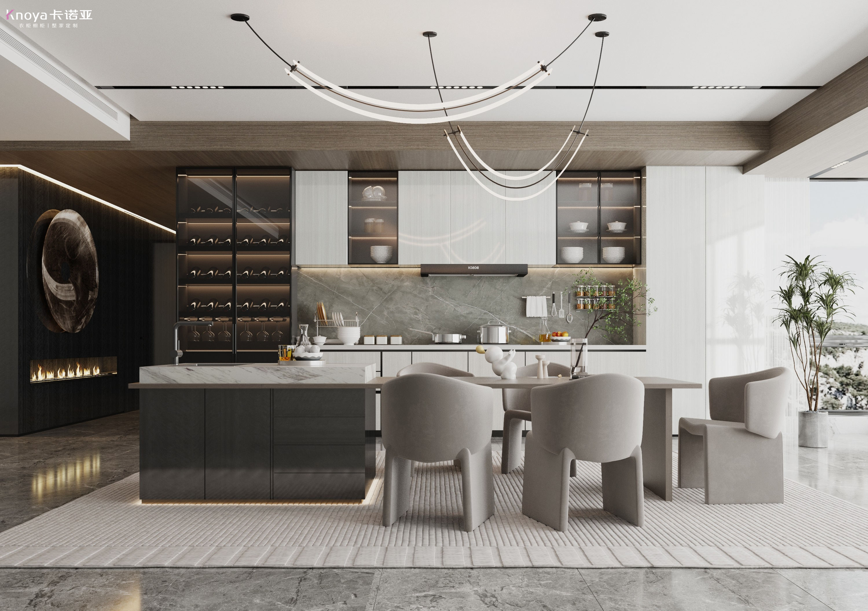 延伸式島臺 延伸式島臺